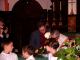 Joe signing the Church Register