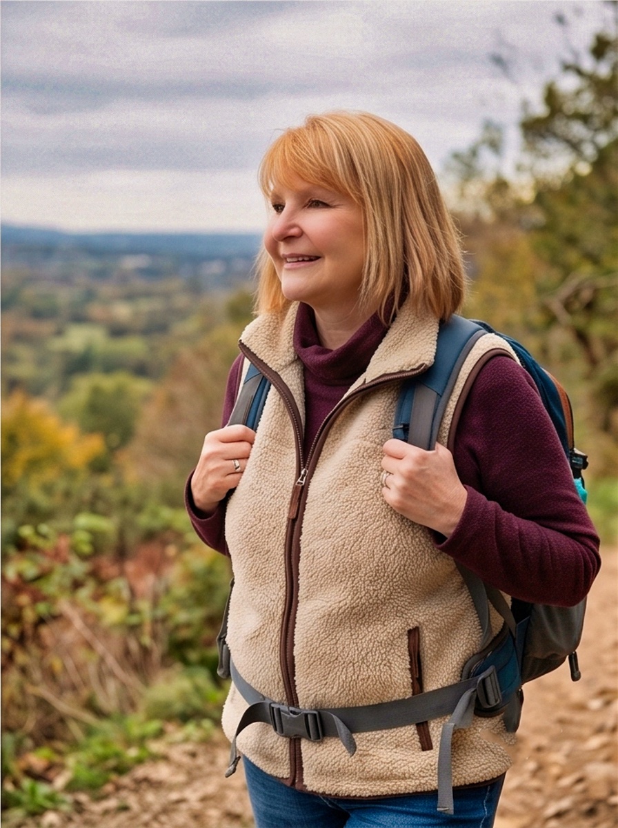 Claudine Savelberg hiking in the Eifel region